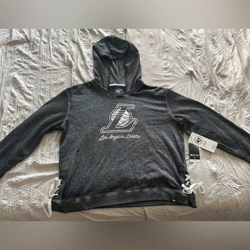 Lakers acid wash sweater. New with tags.